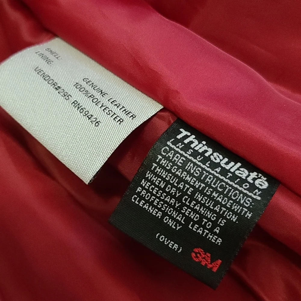 Leather Jacket with belt with Thinsulate Ling size M Excell condition - Picture 10 of 10